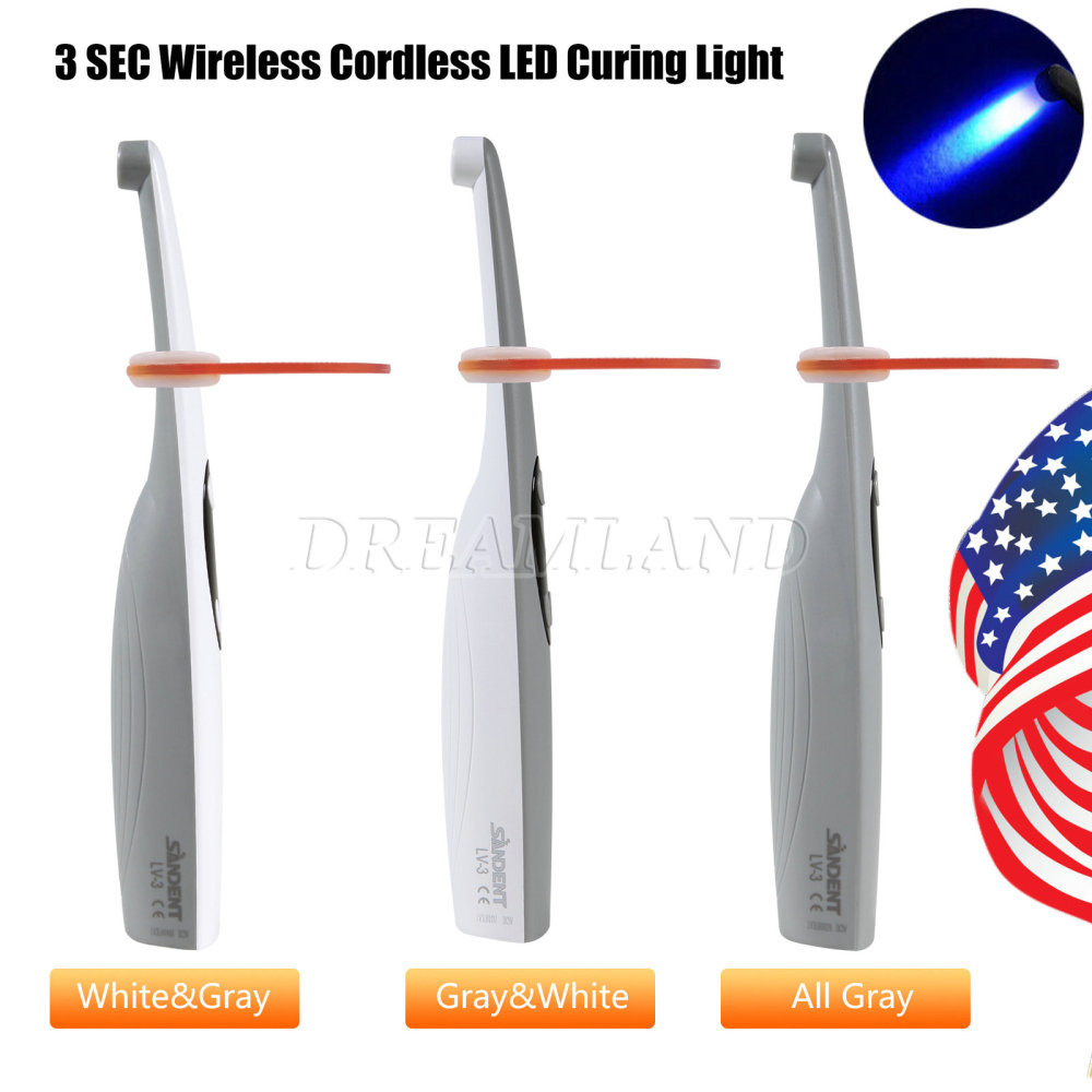 Dental Alto Voltaje LED Curado luz Lampara 3S 3 Second Curing Light Resin Cure