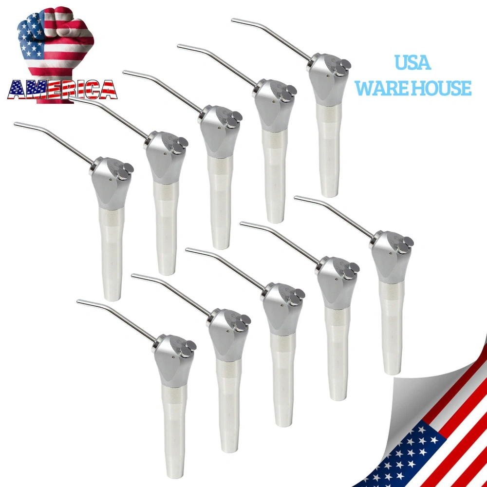 Dental Air Water Spray Triple Syringe 3 Way Handpiece w/ Nozzles Tips Tubes
