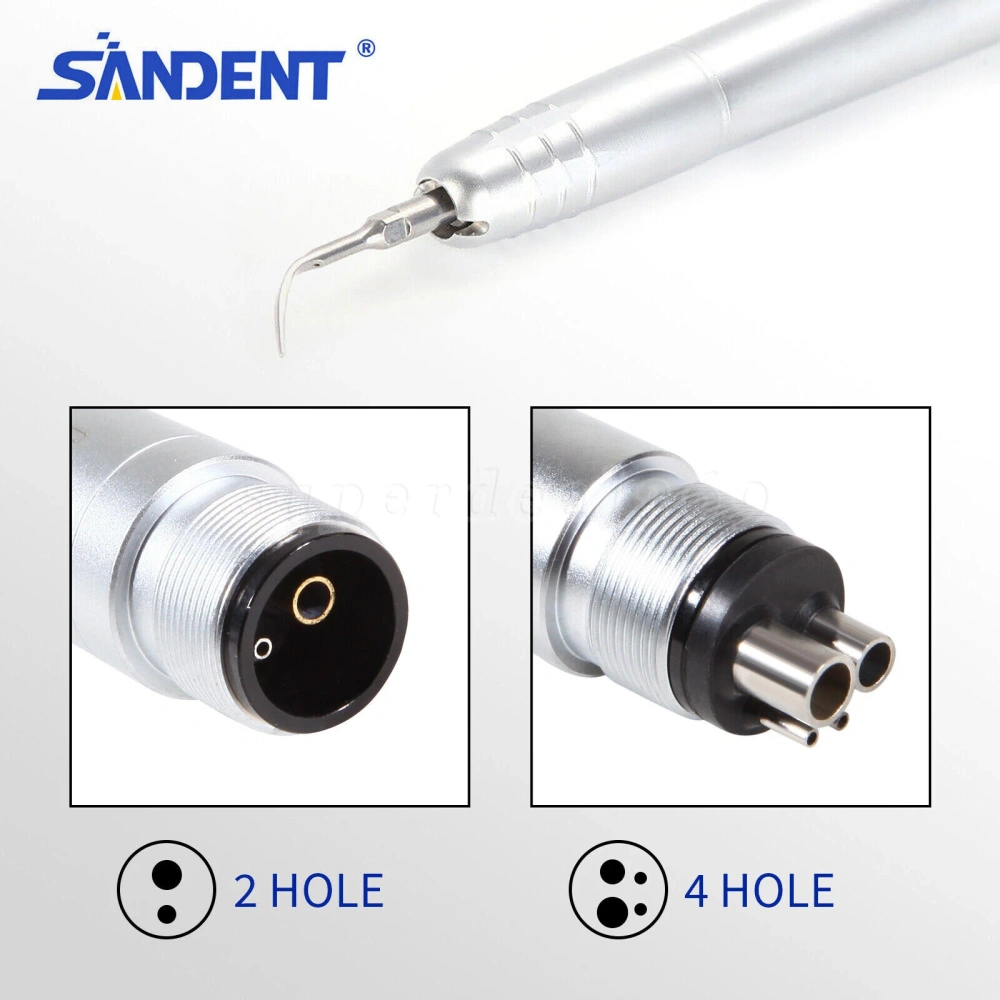 Dental Ultrasonic Air Perio Scaler Handpiece 4 Hole / 2 Hole+ 3 Scaling Tips for Dentist