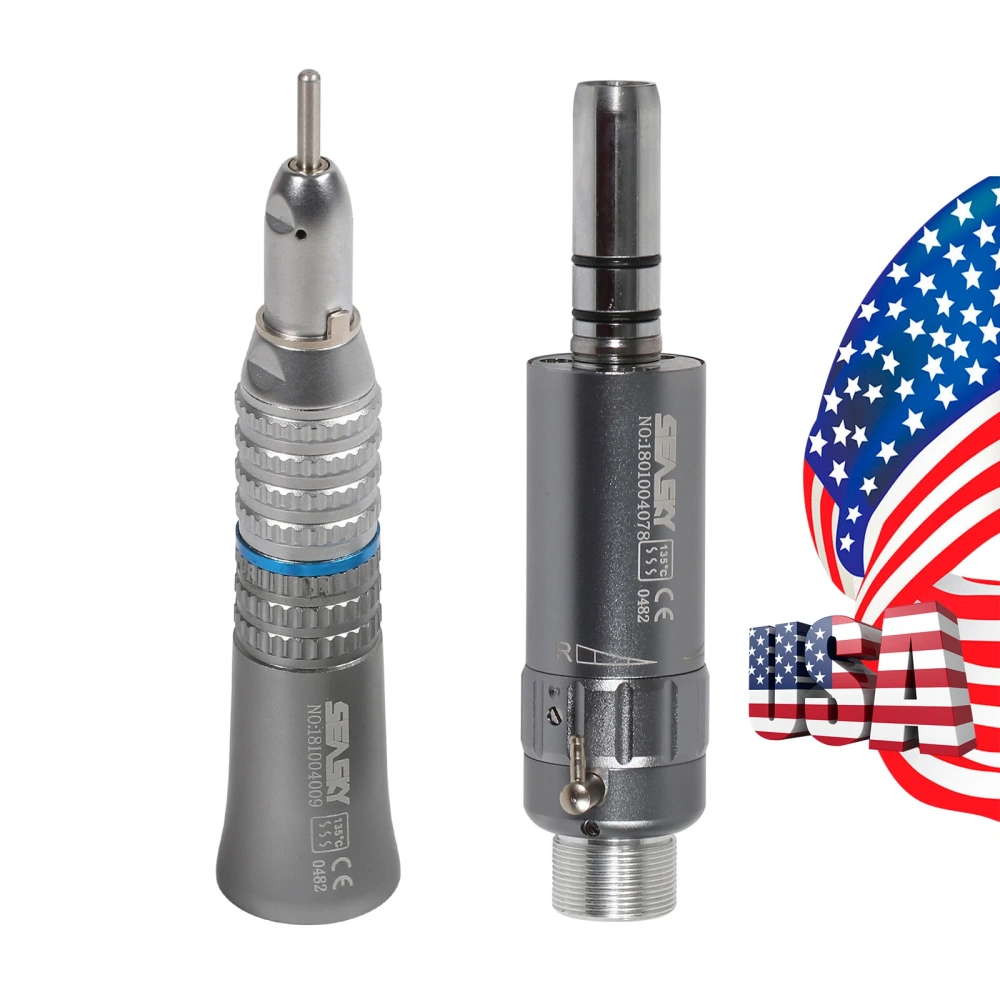 Dental Slow Low Speed latch type Contra Angle Handpiece/ Straight Handpiece/ air Motor 2/4Hole