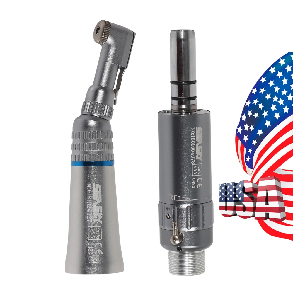 Dental Slow Low Speed latch type Contra Angle Handpiece/ Straight Handpiece/ air Motor 2/4Hole