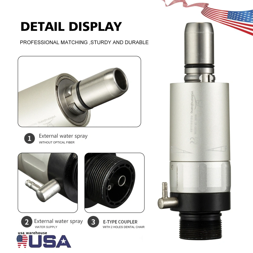 NSK Style Dental Slow Low Speed Push button Contra Angle Handpiece( 2.35MM/1.6MM)/ Straight Handpiece/ air Motor 2/4Hole