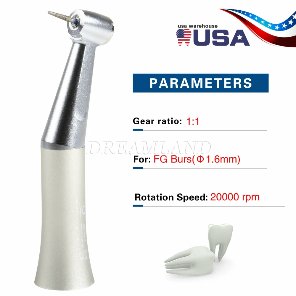 NSK Style Dental Slow Low Speed Push button Contra Angle Handpiece( 2.35MM/1.6MM)/ Straight Handpiece/ air Motor 2/4Hole