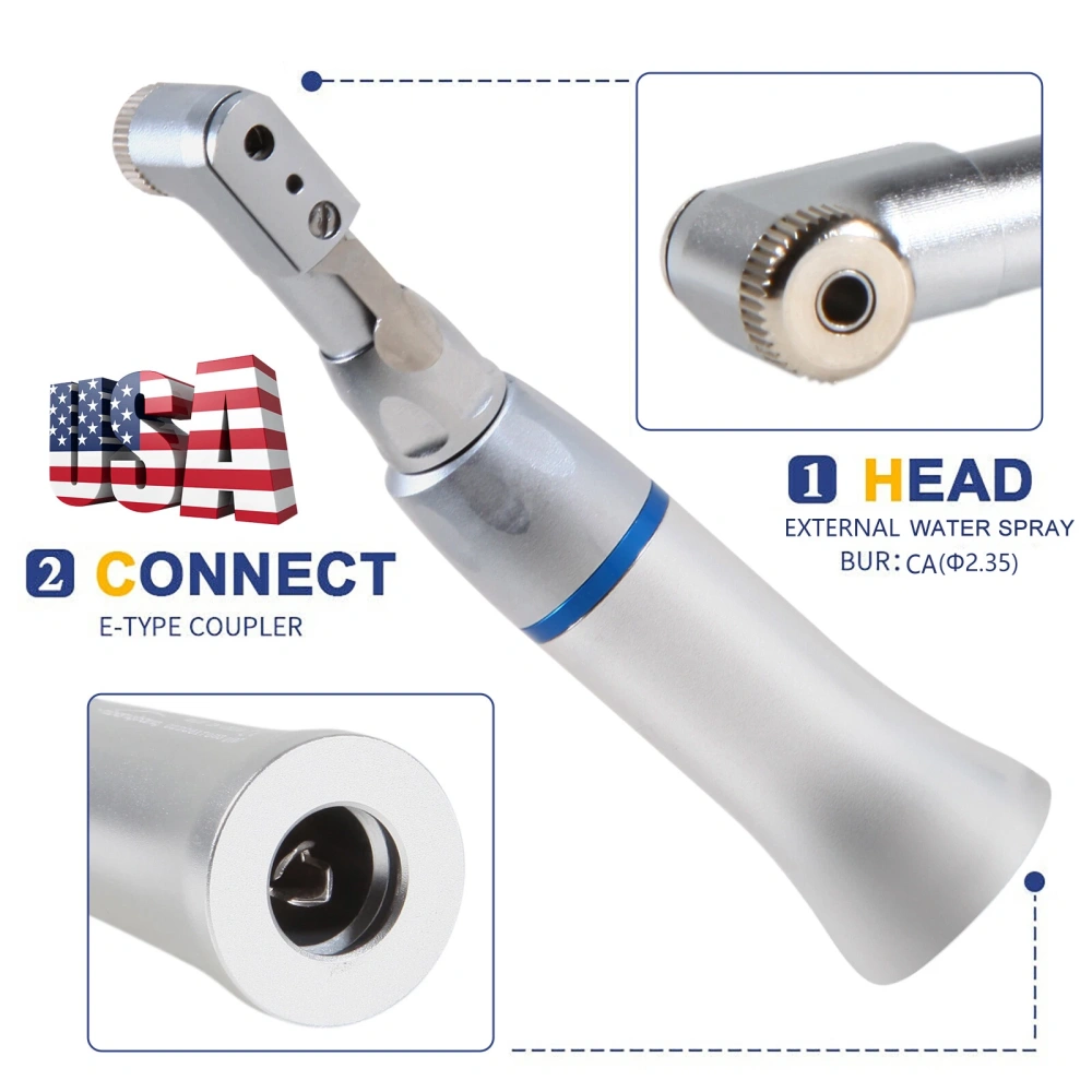 yabangbang Dental Slow Low Speed Push button Contra Angle/ Latch contra angle Handpiece/ Straight Handpiece/ air Motor 2/4Hole