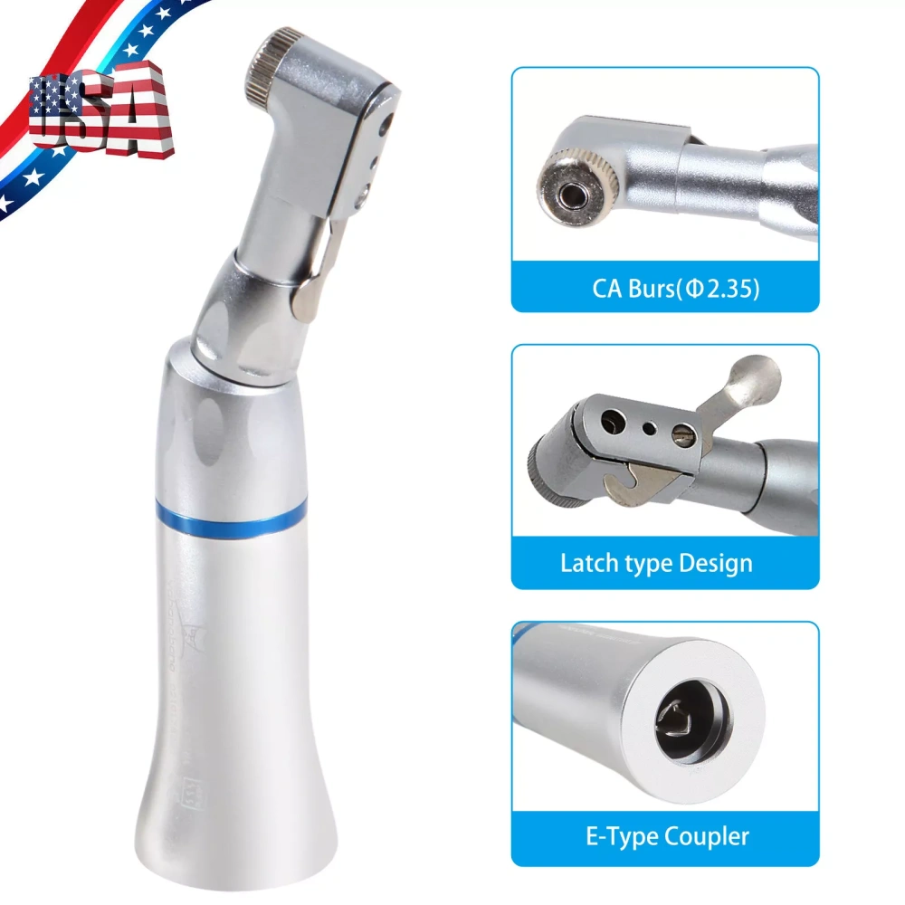 yabangbang Dental Slow Low Speed Push button Contra Angle/ Latch contra angle Handpiece/ Straight Handpiece/ air Motor 2/4Hole