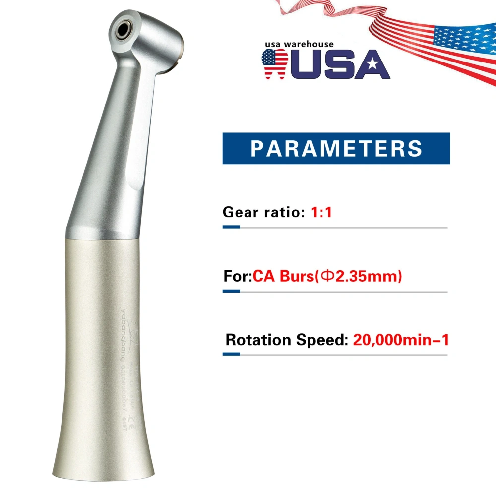 NSK Style Dental Slow Low Speed Push button Contra Angle Handpiece( 2.35MM/1.6MM)/ Straight Handpiece/ air Motor 2/4Hole