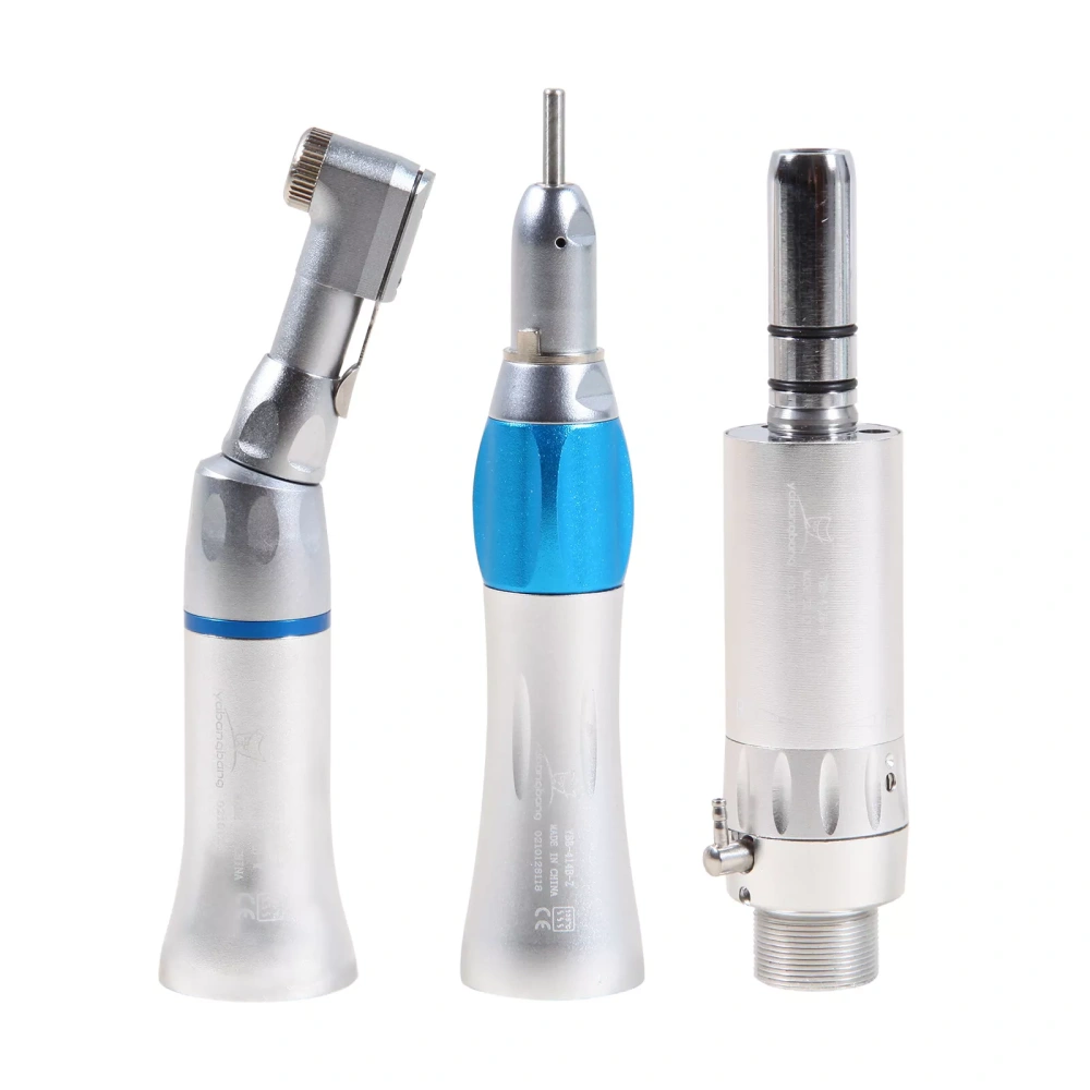 yabangbang Dental Slow Low Speed Push button Contra Angle/ Latch contra angle Handpiece/ Straight Handpiece/ air Motor 2/4Hole