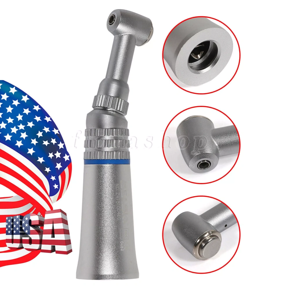 Dental Slow Low Speed Push button Contra Angle Handpiece/ Straight Handpiece/ air Motor 2/4Hole