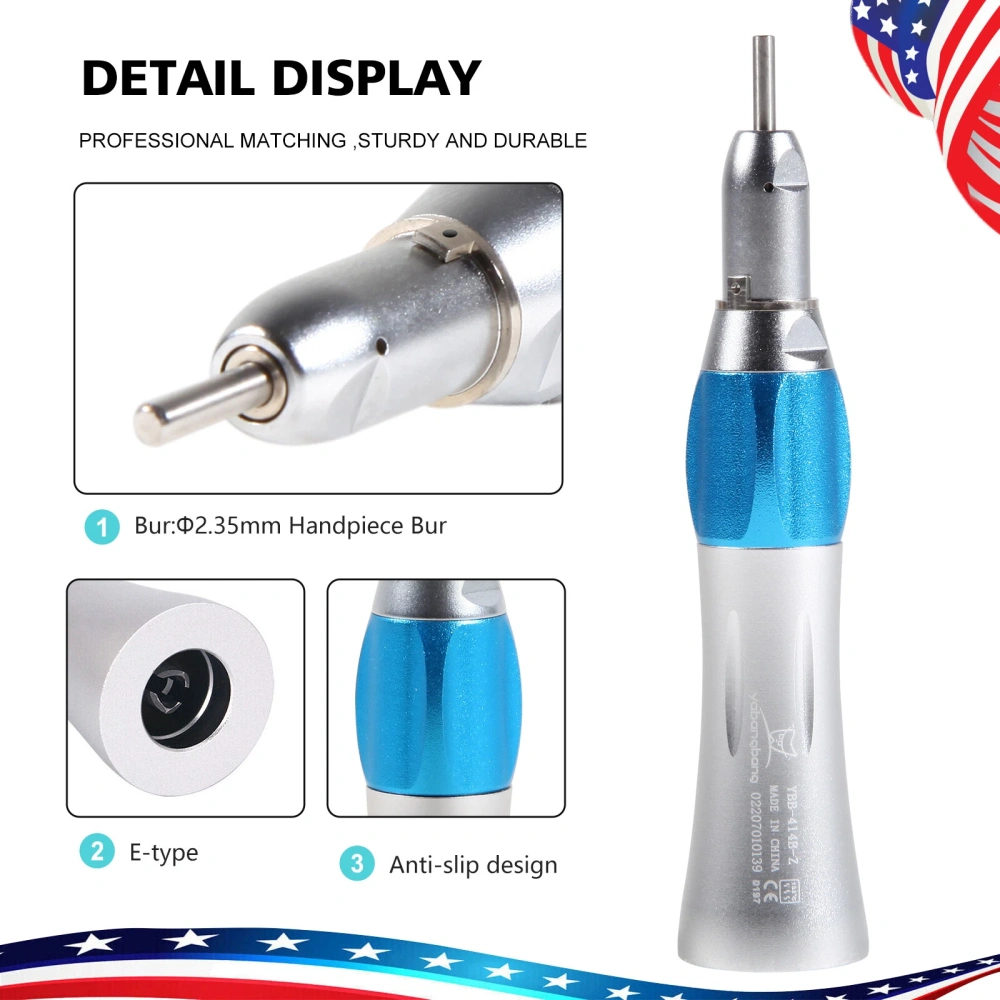 yabangbang Dental Slow Low Speed Push button Contra Angle/ Latch contra angle Handpiece/ Straight Handpiece/ air Motor 2/4Hole