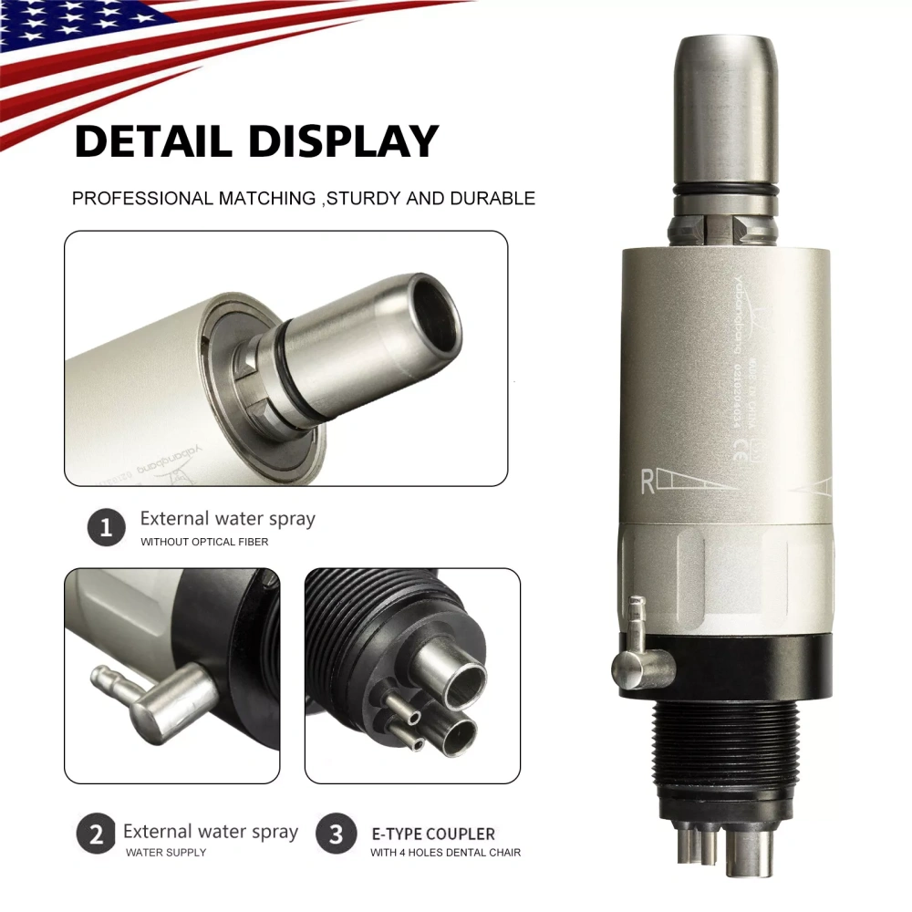 NSK Style Dental Slow Low Speed Push button Contra Angle Handpiece( 2.35MM/1.6MM)/ Straight Handpiece/ air Motor 2/4Hole