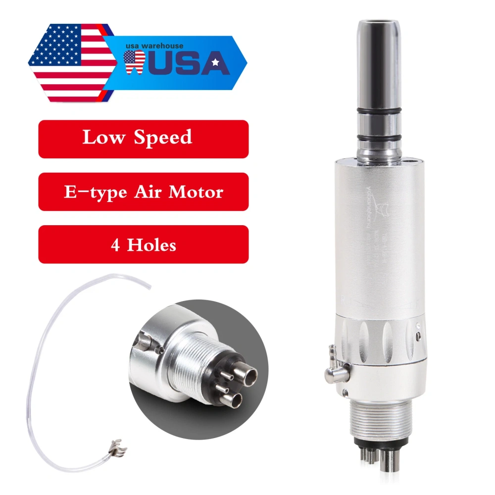 yabangbang Dental Slow Low Speed Push button Contra Angle/ Latch contra angle Handpiece/ Straight Handpiece/ air Motor 2/4Hole