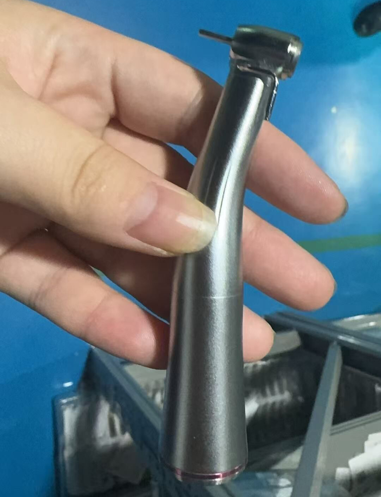 Extra water way Dental LED Fiber Optic Contra Angle 1:5 Electric Handpiece fit NSK STYLE Standard head