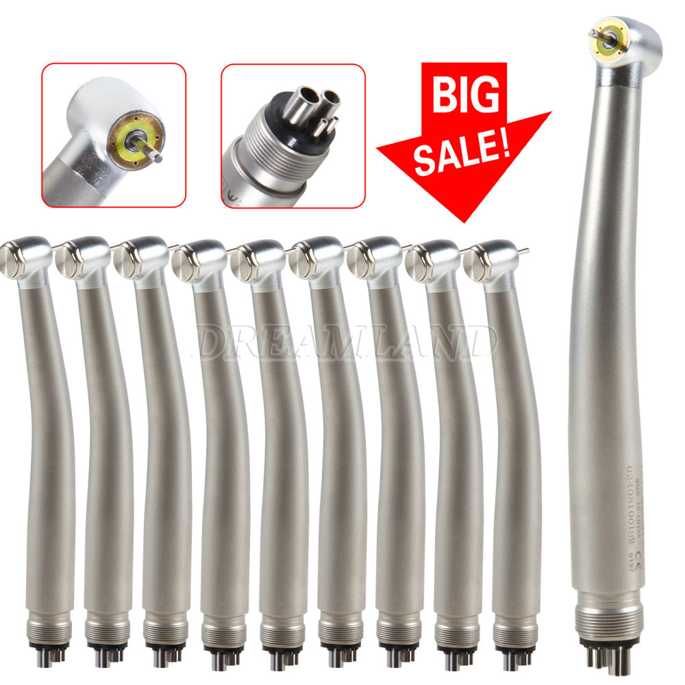 Dental LED E-generator Shadowless O-ring lamp High Speed Handpiece 4/ 2Holes standard head