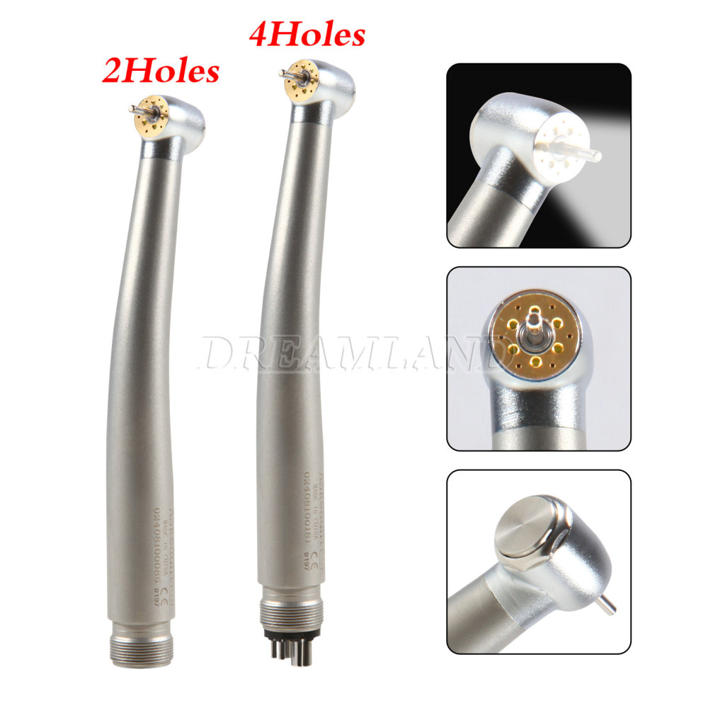 Dental LED E-generator Shadowless Ring 6 Lamp High Speed Handpiece 4/ 2Holes standard head