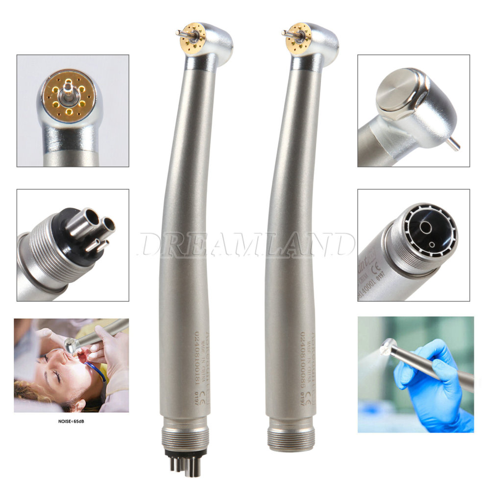 Dental LED E-generator Shadowless Ring 6 Lamp High Speed Handpiece 4/ 2Holes standard head