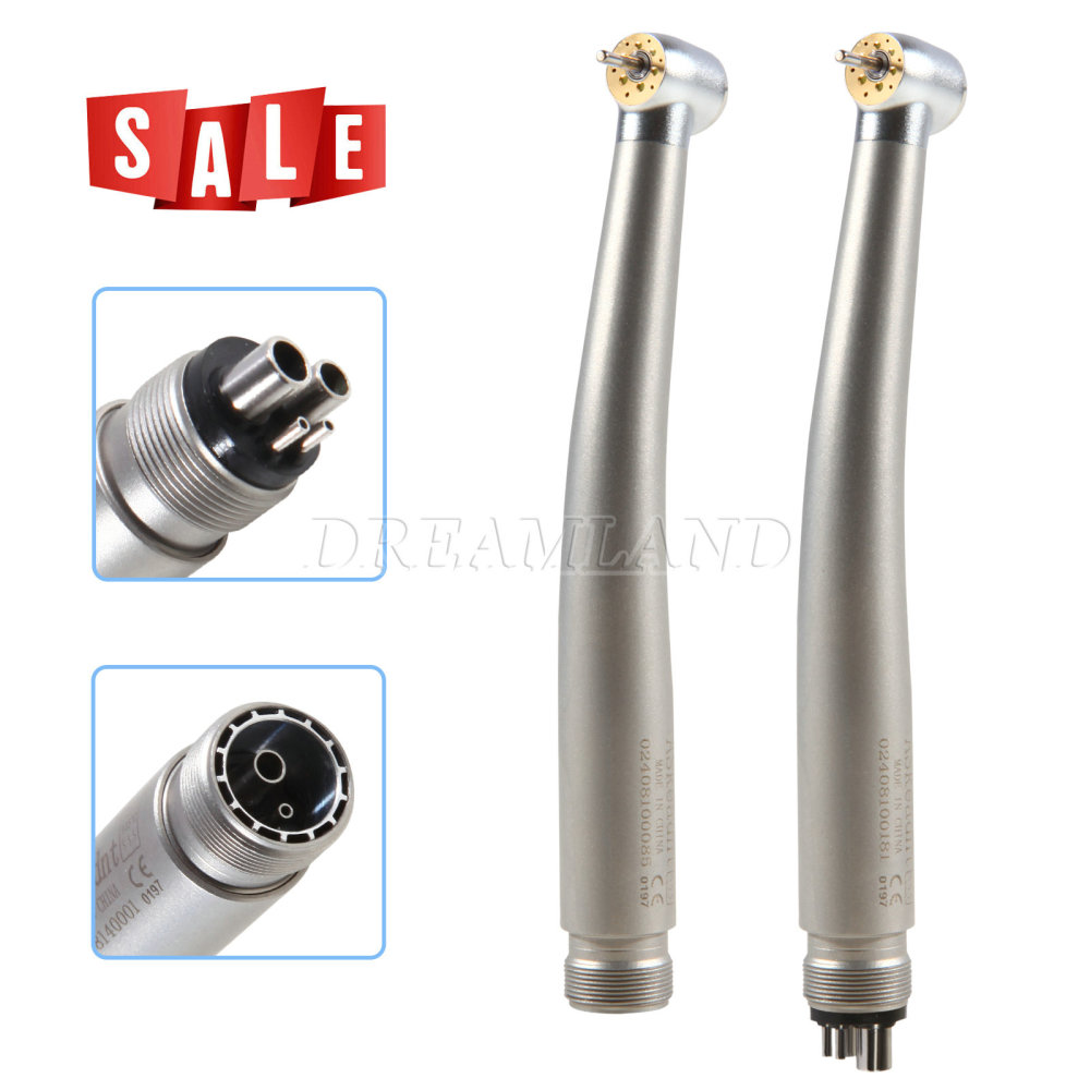 Dental LED E-generator Shadowless Ring 6 Lamp High Speed Handpiece 4/ 2Holes standard head