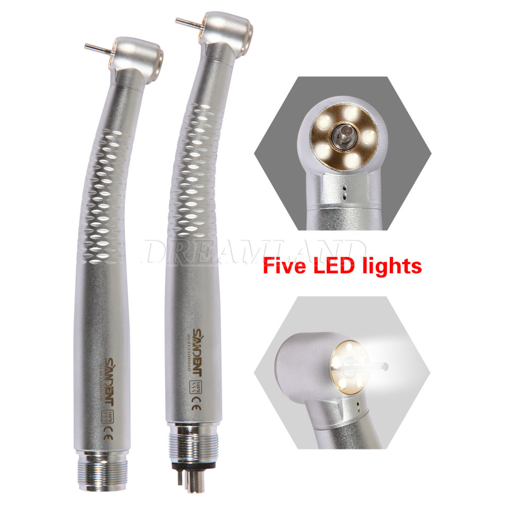 Dental E-generator Shadowless 6 LED High Speed Handpiece 6 Way Sprays 2/4Hole