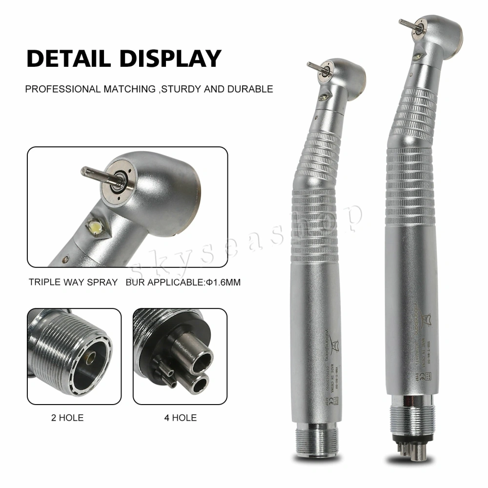 E-generator Dental LED Fiber Optic High Speed Handpiece 2 Hole/4 Holes large head