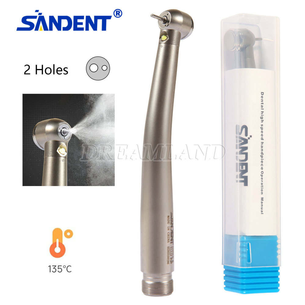 NSK Style Dental Fiber Optic LED E-generator high speed handpiece 4 Hole/ 2Hole Turbine closed rotor