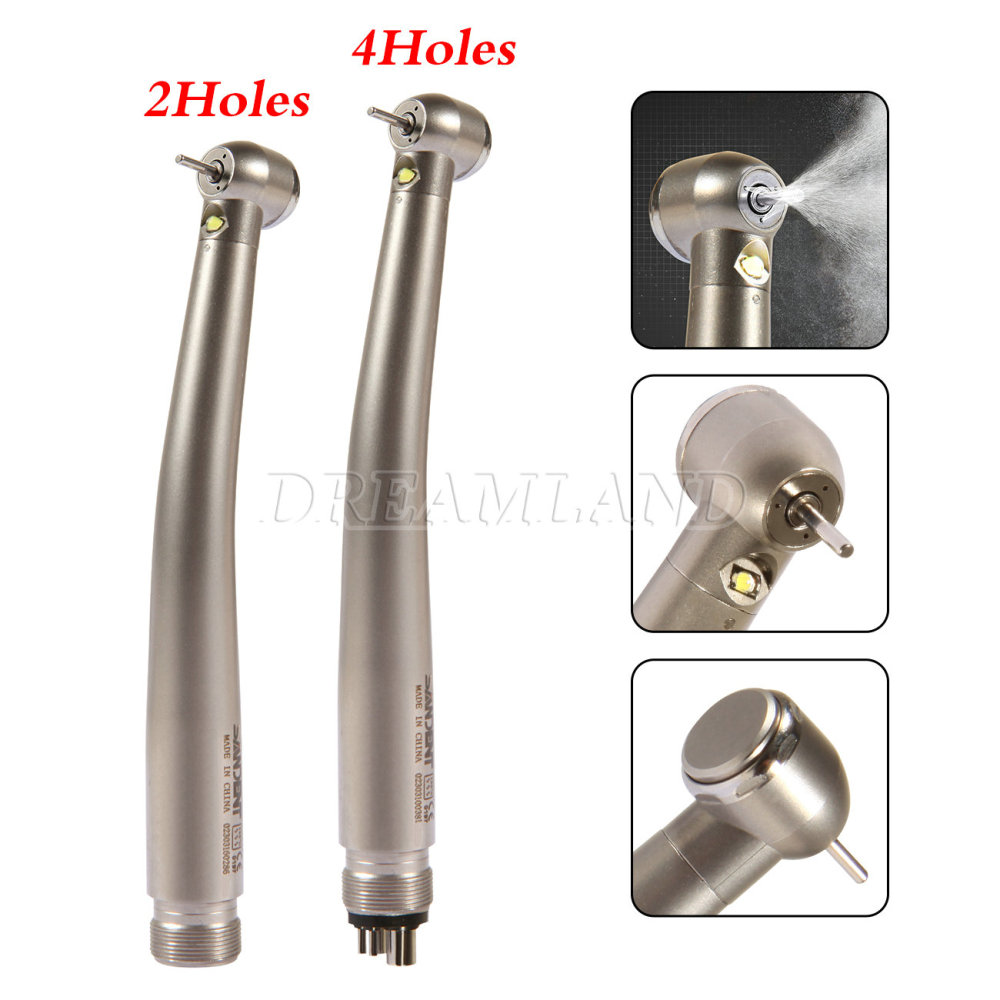 NSK Style Dental Fiber Optic LED E-generator high speed handpiece 4 Hole/ 2Hole Turbine closed rotor