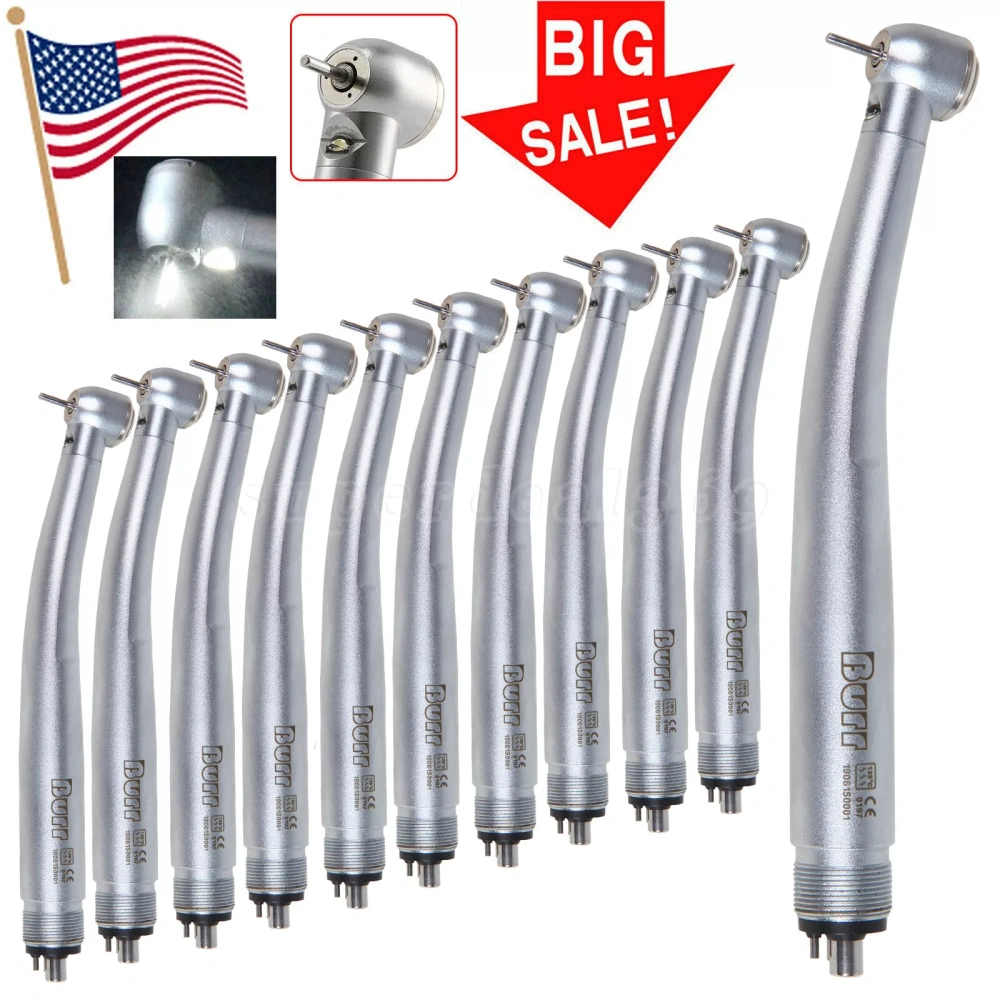 NSK Style Dental Fiber Optic LED E-generator high speed handpiece 4 HOLE/2HOLE BURR