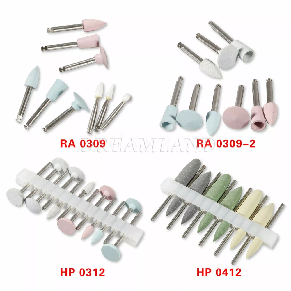 Dental RA/HP 2.35 Burs Porcelain/Composite Polishing Kit fit Low Speed Contra angle Handpiece/straight handpiece