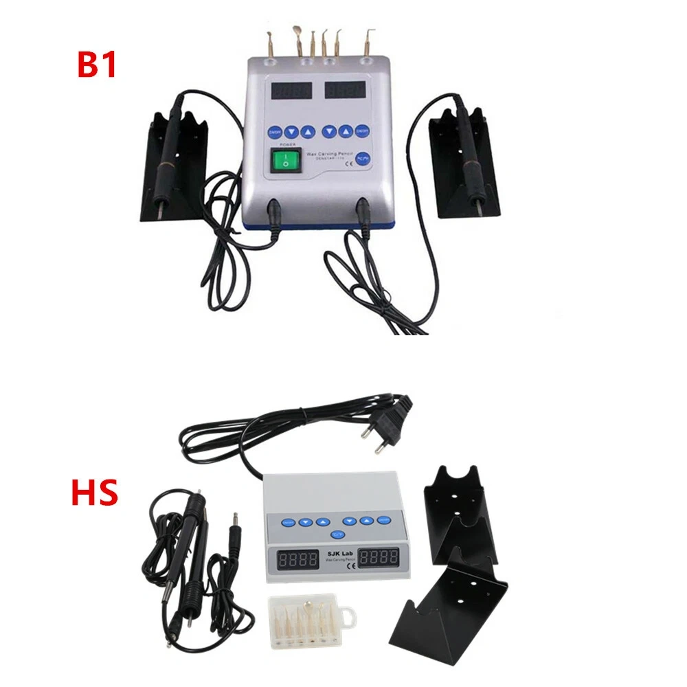 Dental Lab  Electric Waxer Machine 2 Knife Pen + 6 Tips Wax Carving Heating Pencil