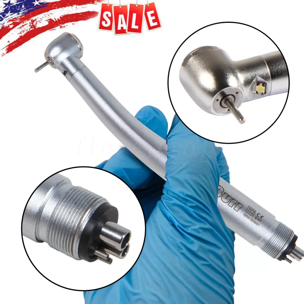NSK Style Dental Fiber Optic LED E-generator high speed handpiece 4 HOLE/2HOLE BURR