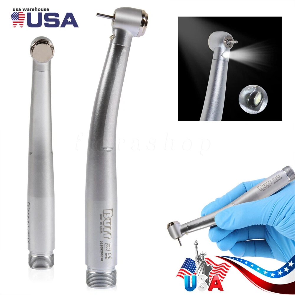 NSK Style Dental Fiber Optic LED E-generator high speed handpiece 4 HOLE/2HOLE BURR