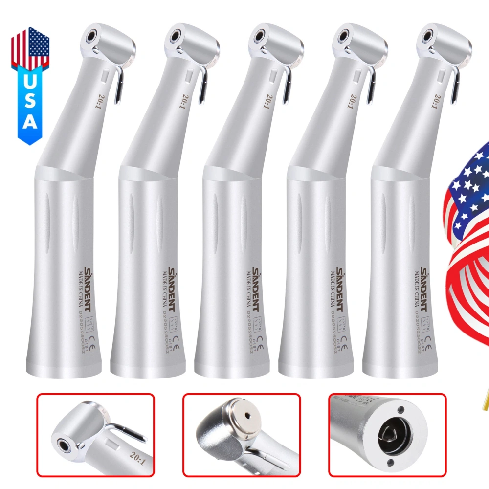 NSK Style SG20 Dental Implant 20:1 Reduction Contra Angle Handpiece Push Button