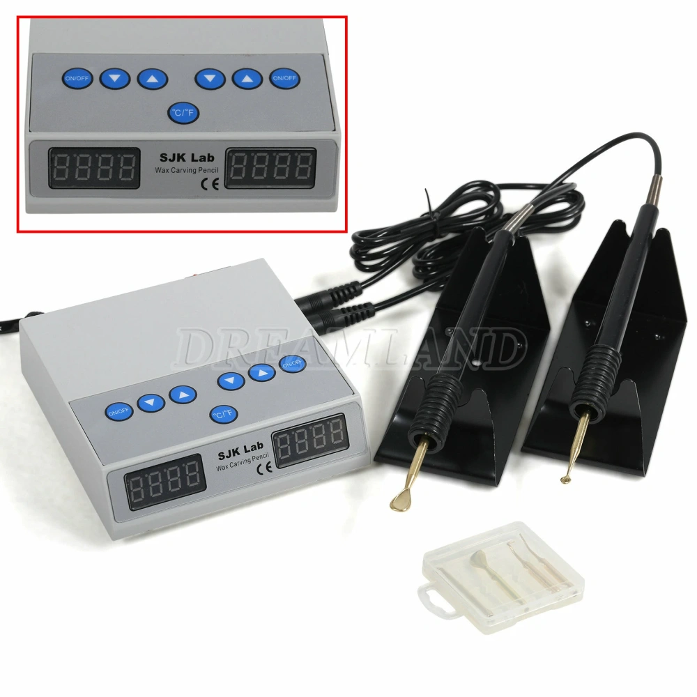 Dental Lab  Electric Waxer Machine 2 Knife Pen + 6 Tips Wax Carving Heating Pencil