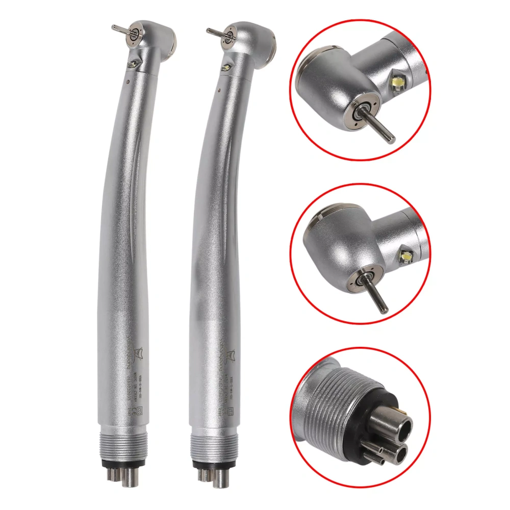 Dental LED Fiber Optic Turbine Handpiece Push button Triple Spray 6Hole Standard/Big Head