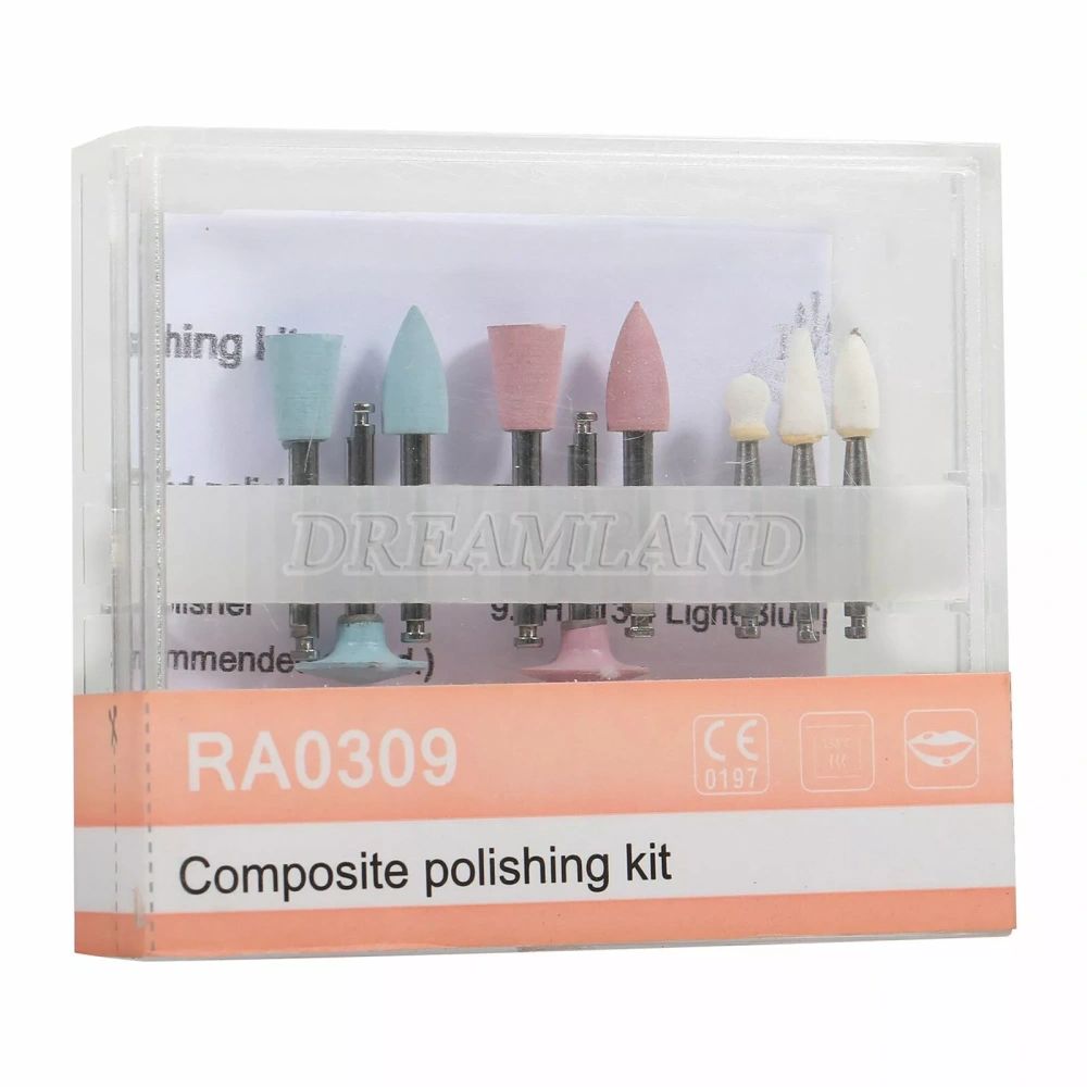 Dental RA/HP 2.35 Burs Porcelain/Composite Polishing Kit fit Low Speed Contra angle Handpiece/straight handpiece
