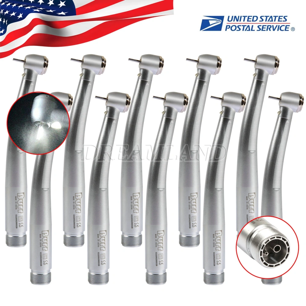 NSK Style Dental Fiber Optic LED E-generator high speed handpiece 4 HOLE/2HOLE BURR