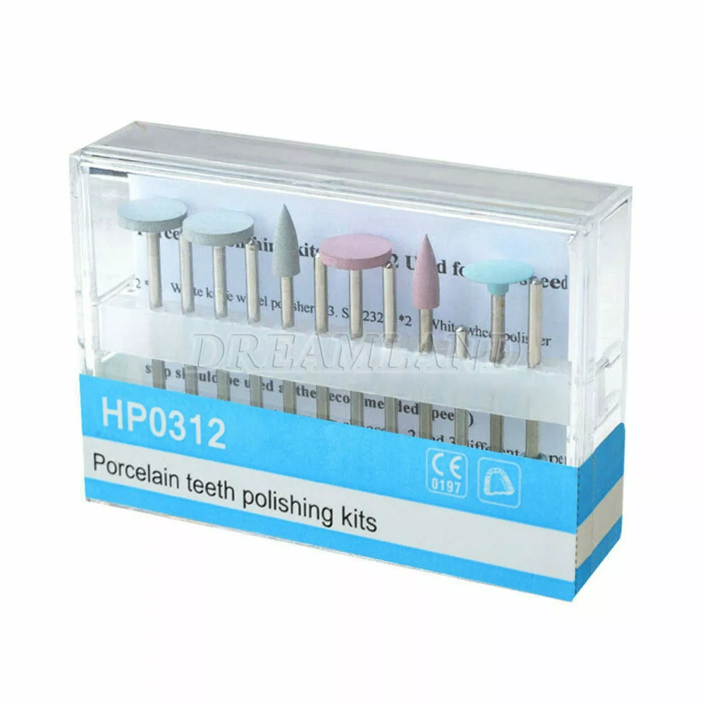 Dental RA/HP 2.35 Burs Porcelain/Composite Polishing Kit fit Low Speed Contra angle Handpiece/straight handpiece