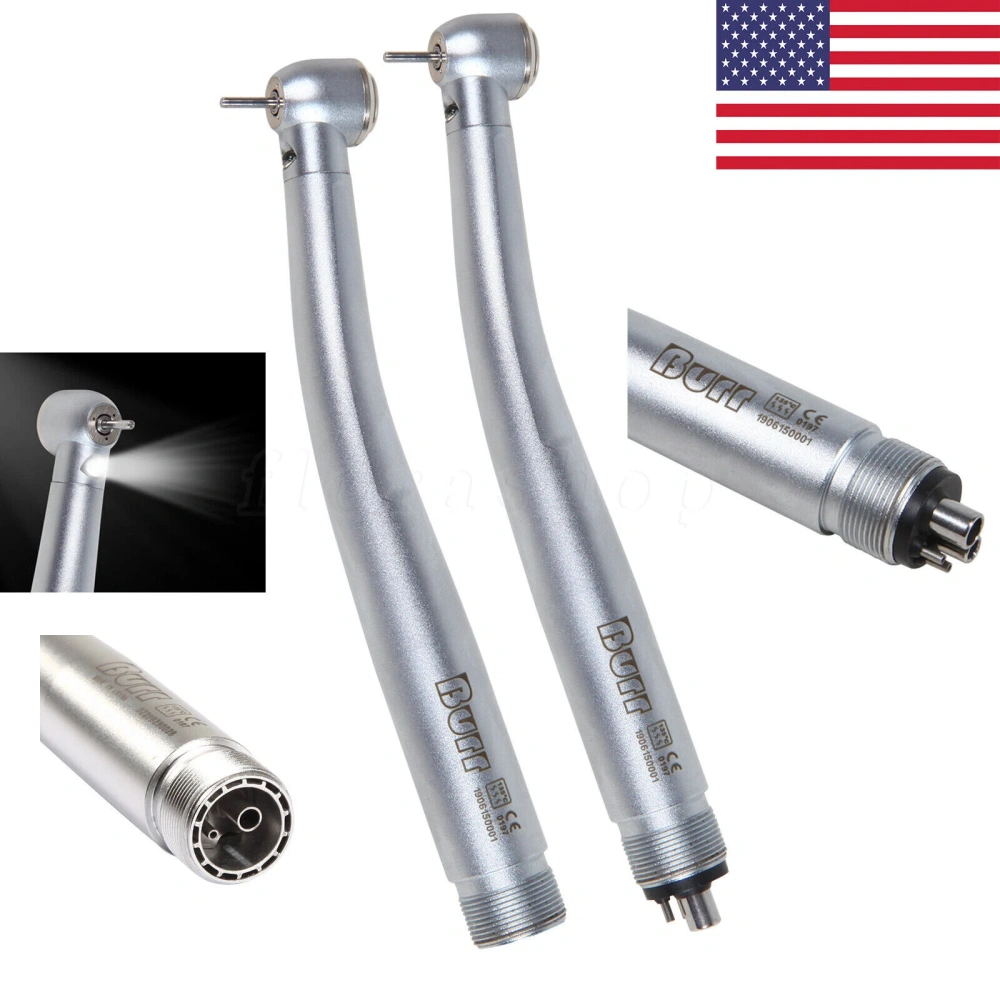 NSK Style Dental Fiber Optic LED E-generator high speed handpiece 4 HOLE/2HOLE BURR