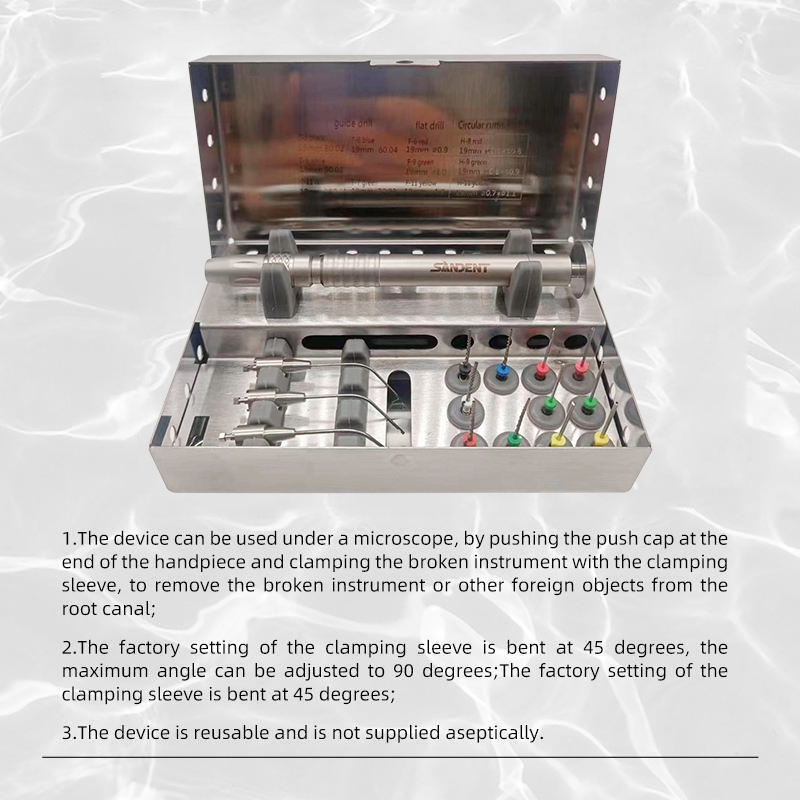 Dental Broken File Extractor Endodontic File Removal System Kits Endo Root Canal
