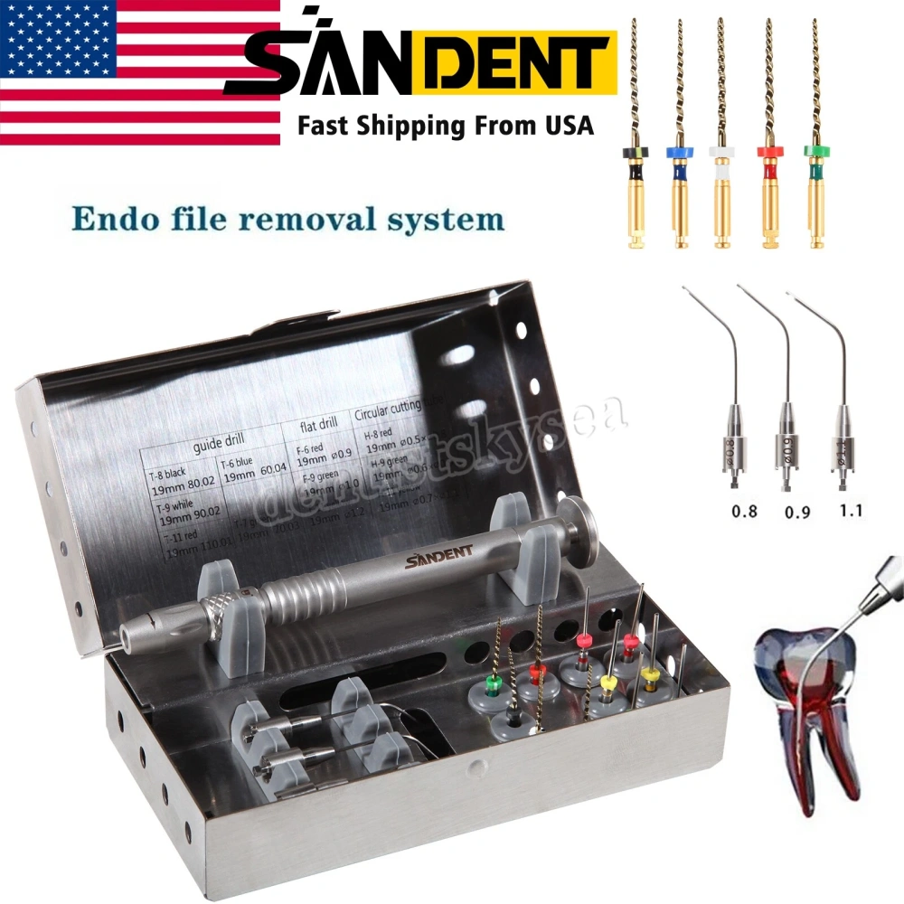 Dental Broken File Extractor Endodontic File Removal System Kits Endo Root Canal