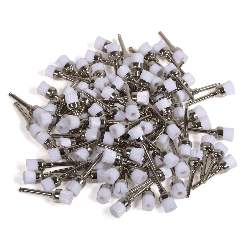 100PCS/Pack Dental Polishing Prophy Cup Brush Tooth Polisher Brushes