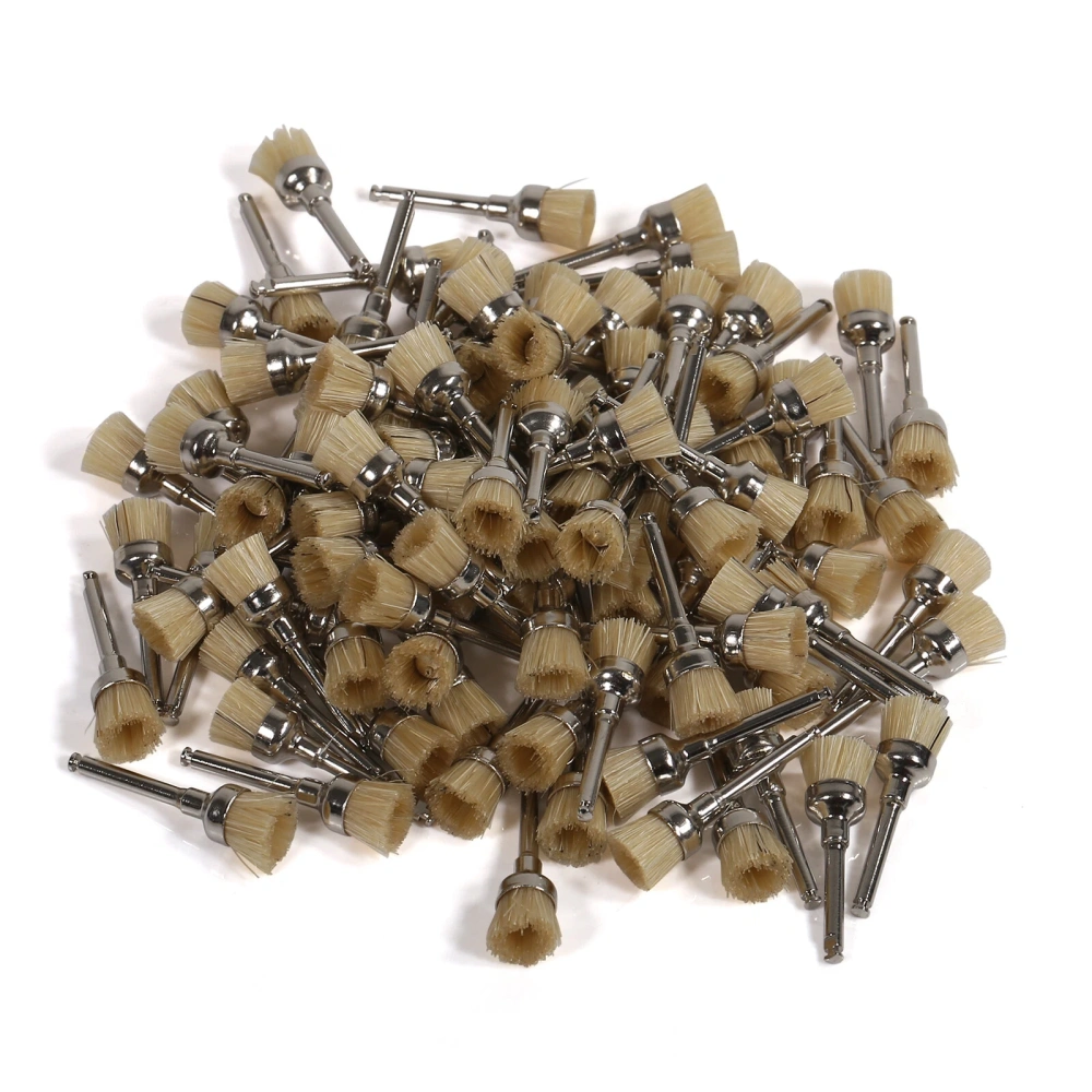 100PCS/Pack Dental Polishing Prophy Cup Brush Tooth Polisher Brushes