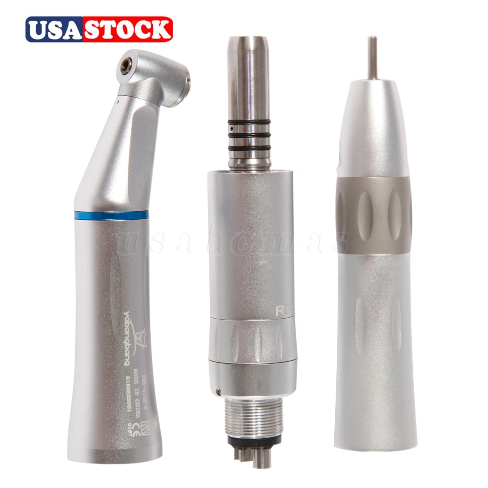 Dental Slow Speed Handpiece Inner Water Contra Angle/ Straight/ Air Motor 4-Hole