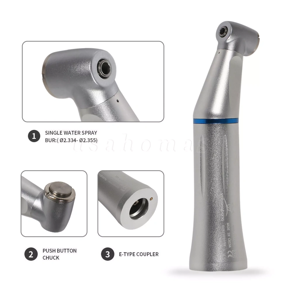 Dental Slow Speed Handpiece Inner Water Contra Angle/ Straight/ Air Motor 4-Hole