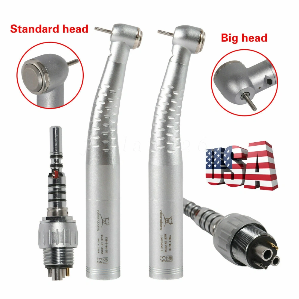YABANGBANG Dental Fiber Optic LED High Speed Handpiece /+LED Quick Coupler 4H/6H
