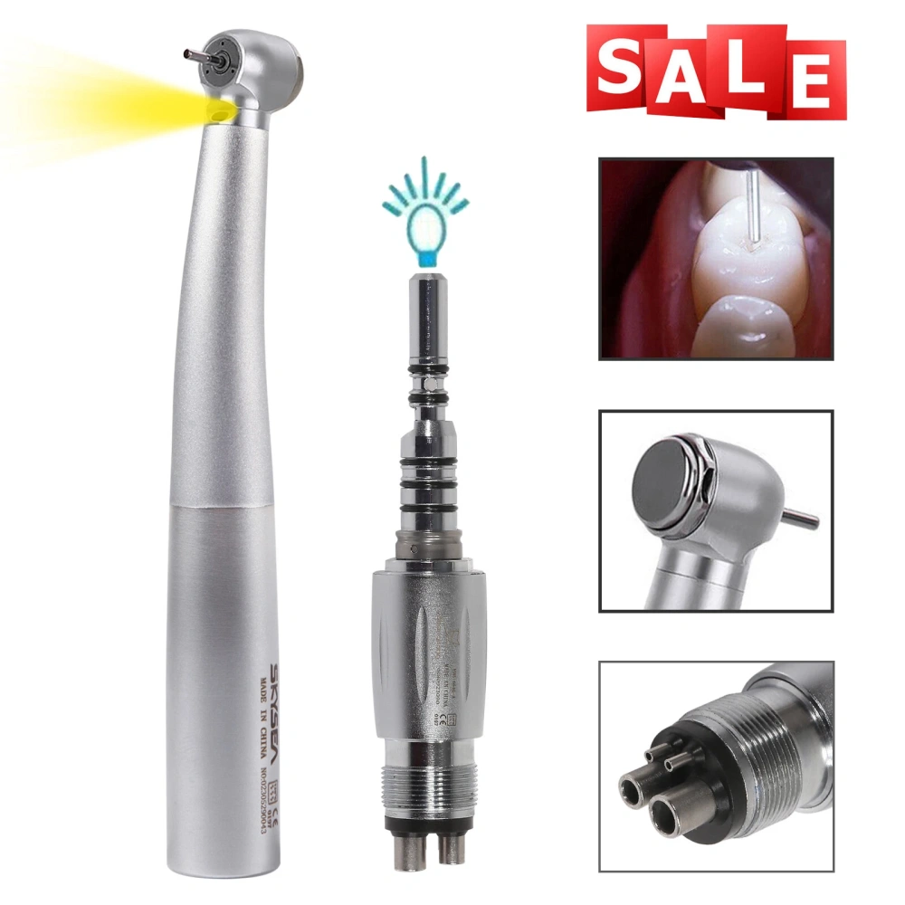 SKYSEA Fiber Optic Dental High Speed Handpiece fit Kavo/NSK LED Quick Coupling Coupler
