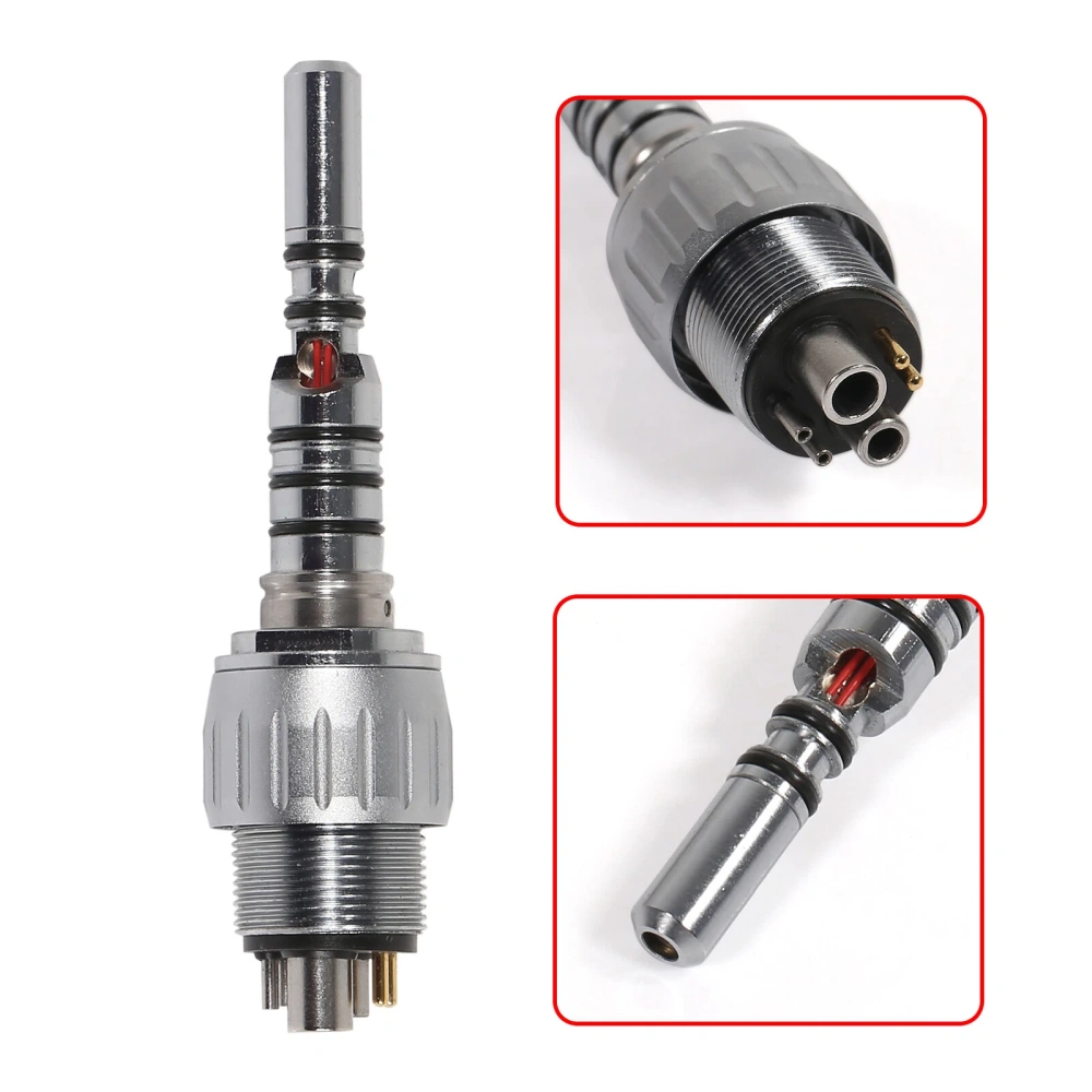 KaVo Style Dental Fiber Optic Turbine Handpiece /6-Hole LED Quick Coupler 360°