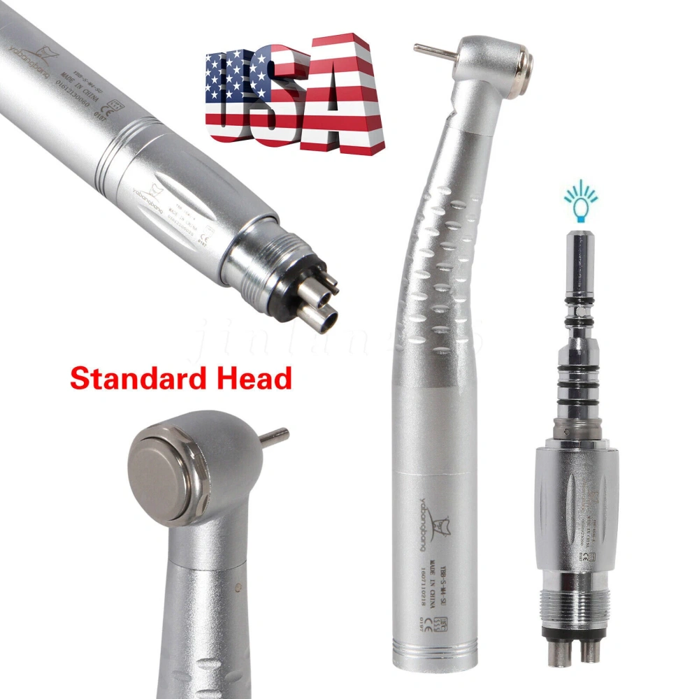 YABANGBANG Dental Fiber Optic LED High Speed Handpiece /+LED Quick Coupler 4H/6H