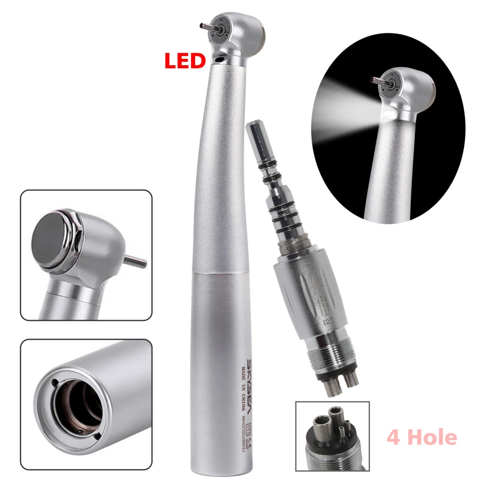 KaVo Style Dental Fiber Optic Turbine Handpiece /6-Hole LED Quick Coupler 360°
