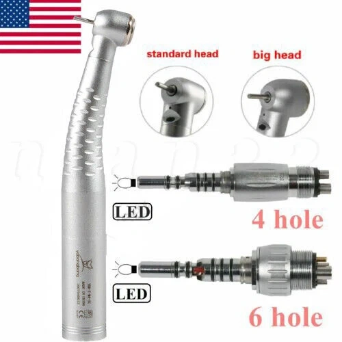 YABANGBANG Dental Fiber Optic LED High Speed Handpiece /+LED Quick Coupler 4H/6H