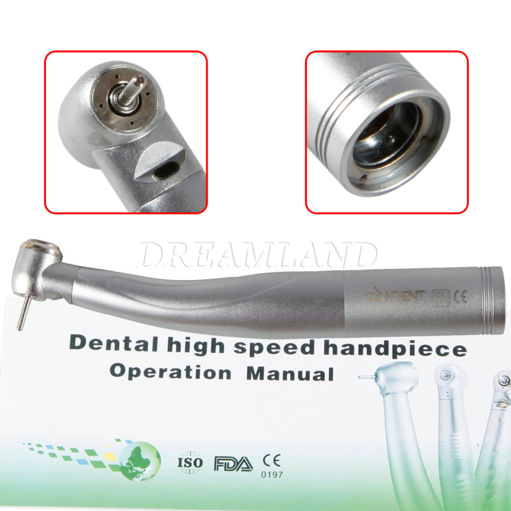 10x SANDENT Dental Fiber Optic LED Handpiece High Speed fit KAVO TYPE Quick Coupler 4/6Hole