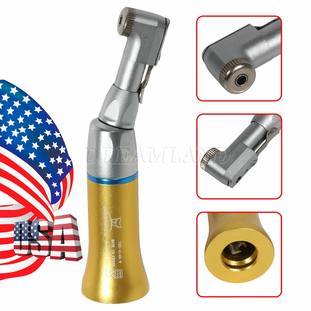 Dental high low speed Handpiece Set 2*High +1*Low Speed contra angle +straight +air motor handpiece 4 Hole